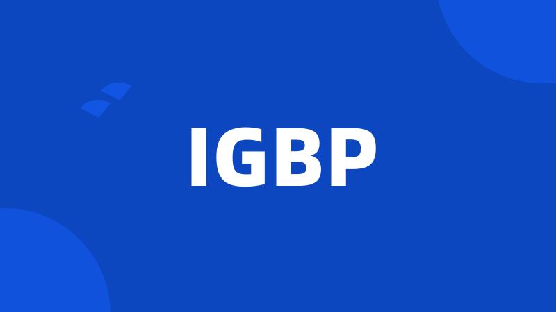 IGBP