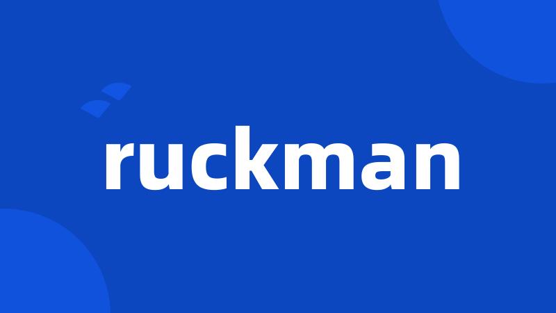 ruckman