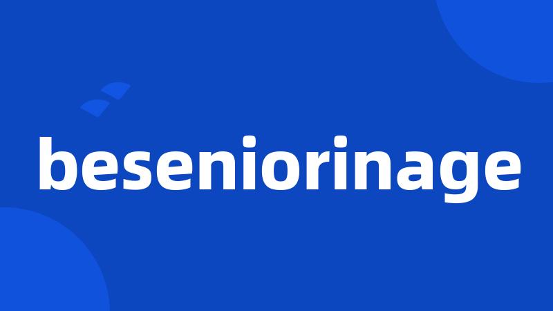 beseniorinage