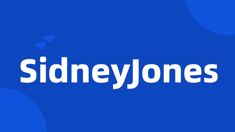 SidneyJones