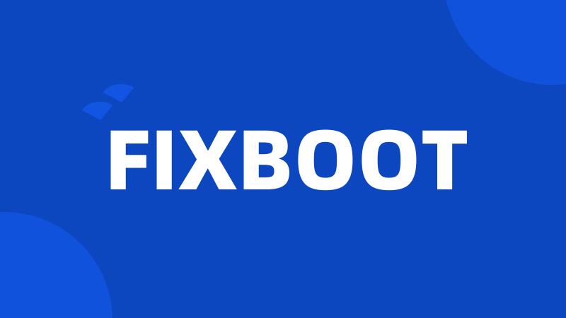 FIXBOOT