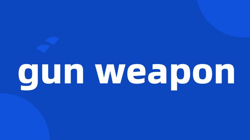 gun weapon