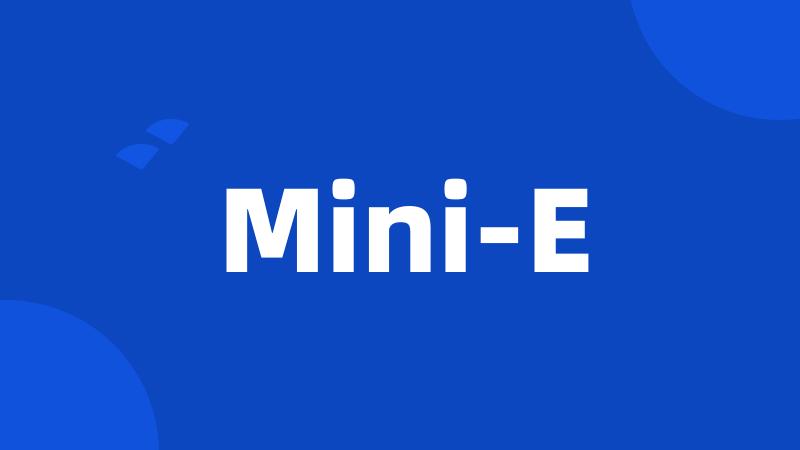 Mini-E