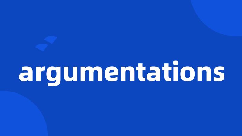 argumentations