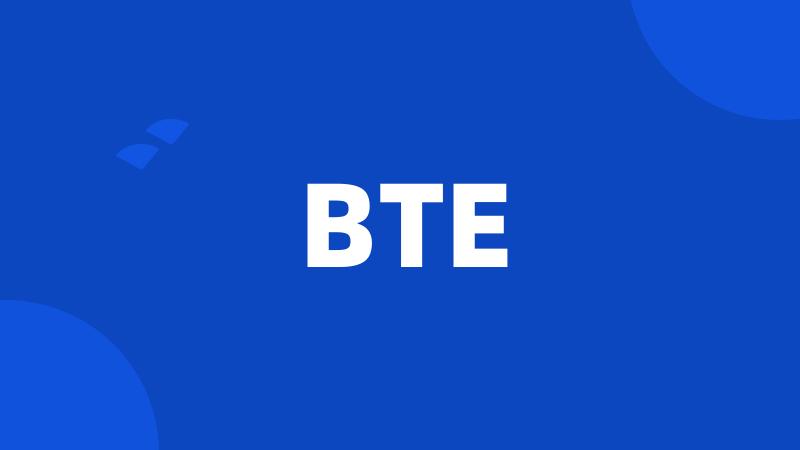 BTE