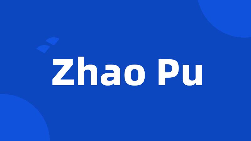 Zhao Pu