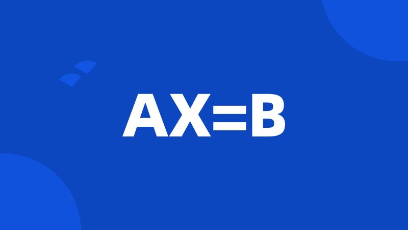 AX=B