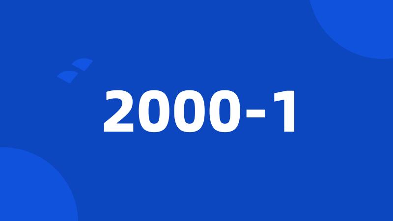 2000-1
