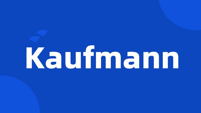 Kaufmann