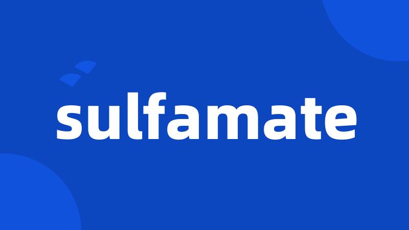 sulfamate