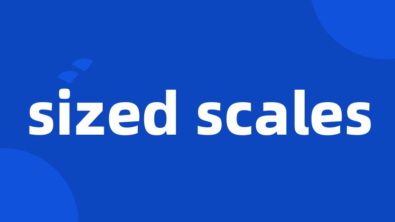 sized scales