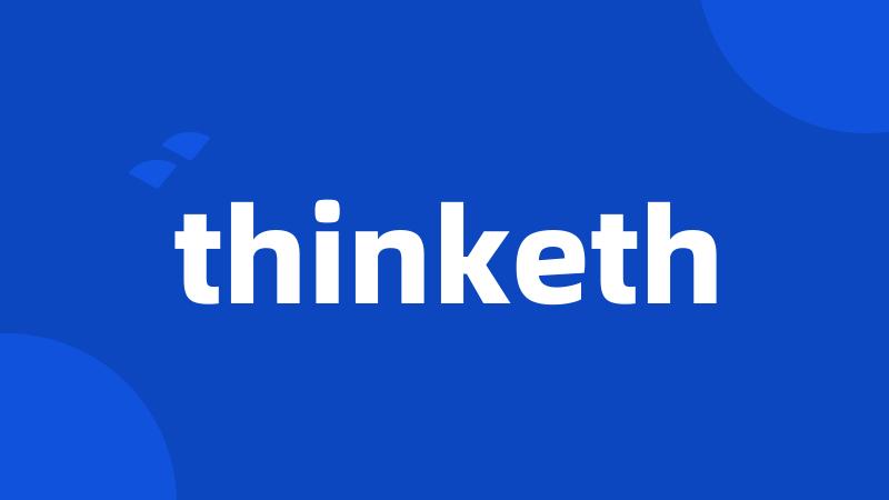 thinketh