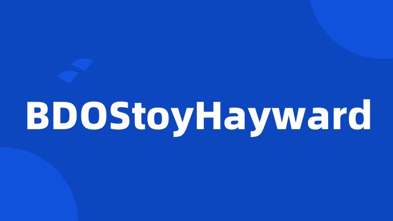 BDOStoyHayward