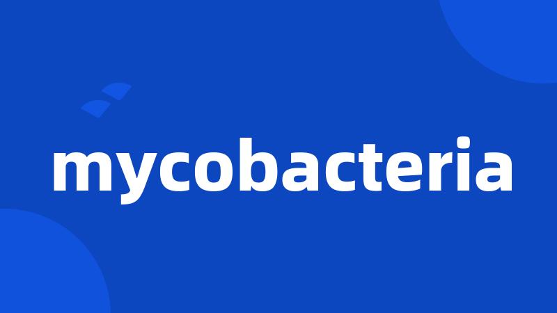 mycobacteria