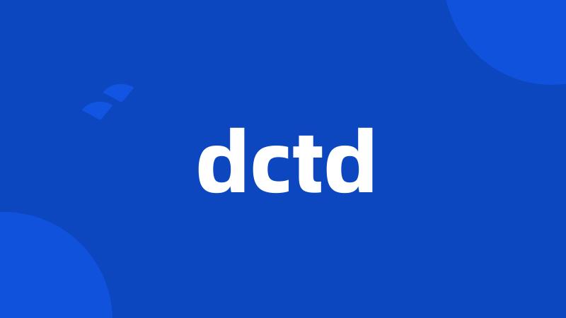 dctd