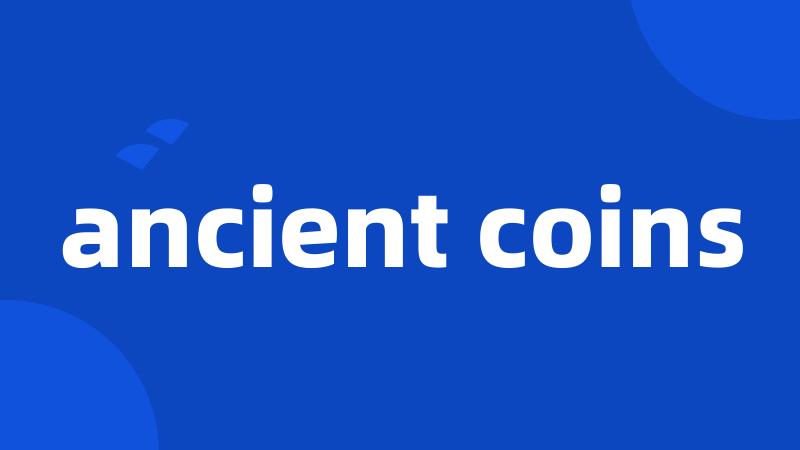 ancient coins