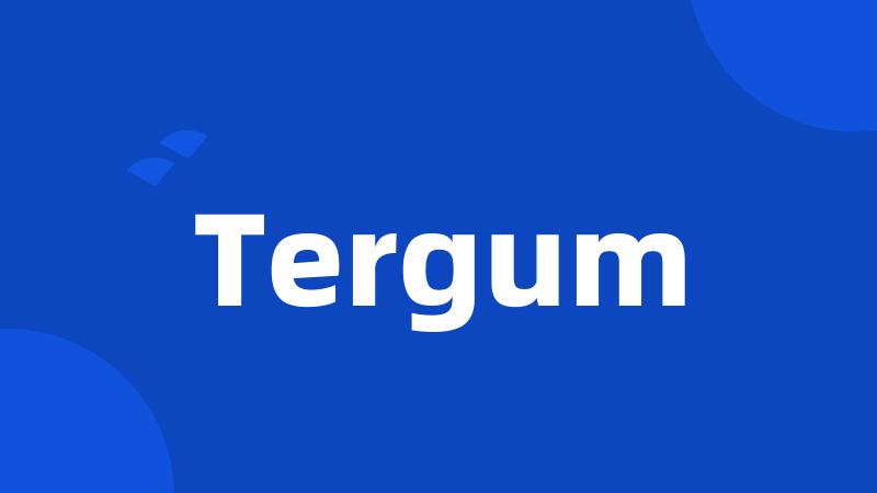 Tergum