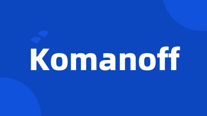 Komanoff