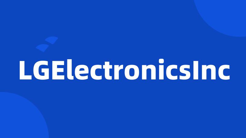 LGElectronicsInc