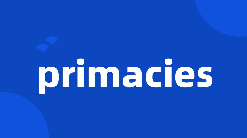 primacies