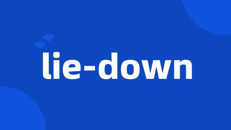 lie-down