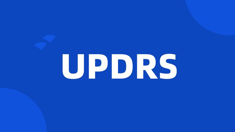 UPDRS