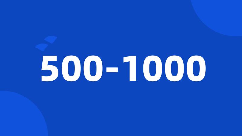 500-1000