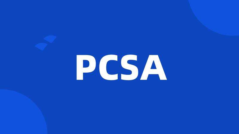 PCSA