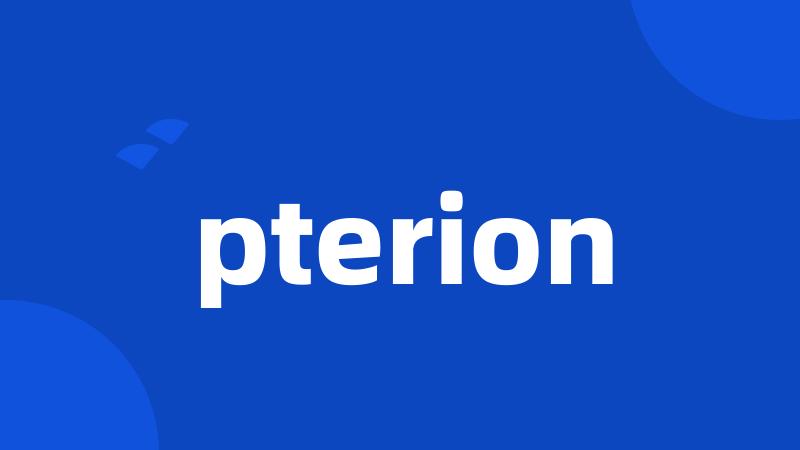 pterion