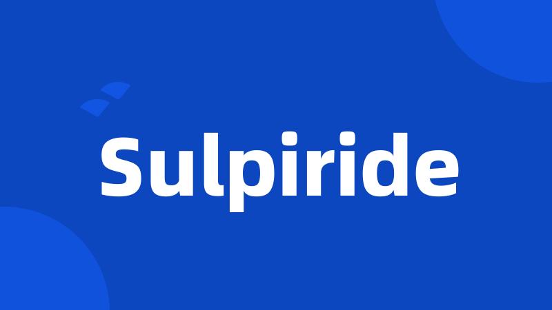 Sulpiride