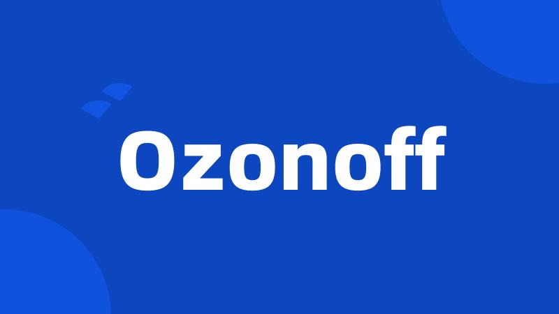 Ozonoff