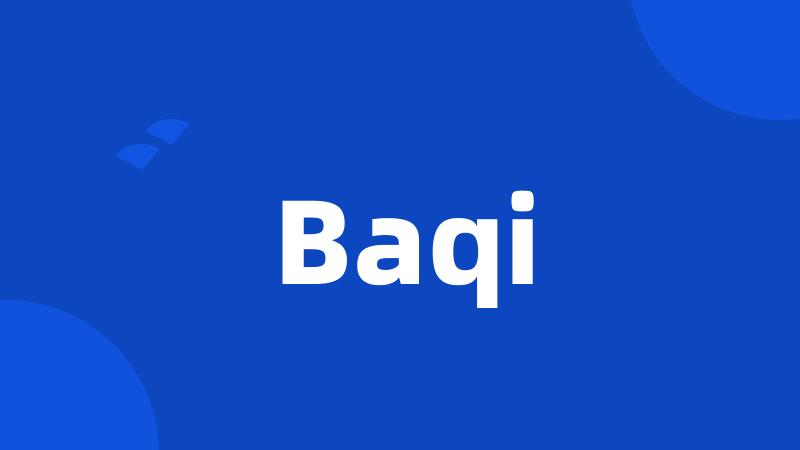 Baqi