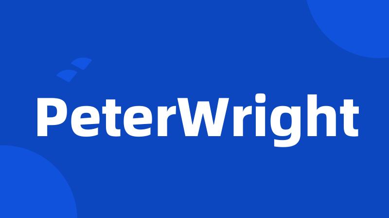 PeterWright