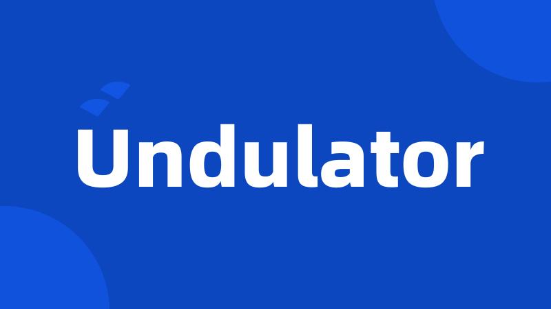 Undulator