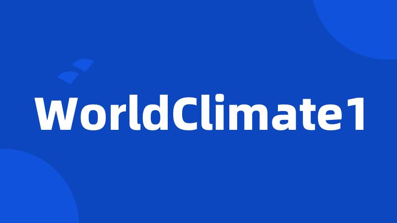 WorldClimate1