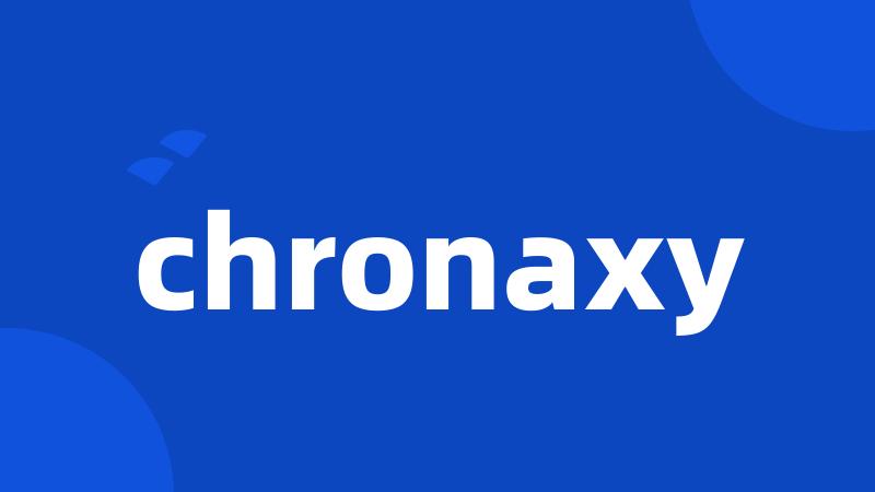 chronaxy