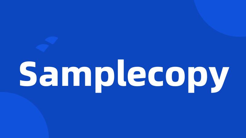 Samplecopy