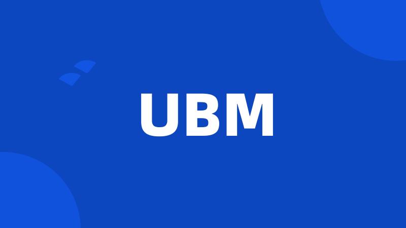 UBM