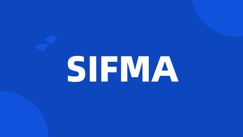 SIFMA