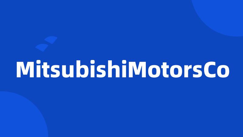 MitsubishiMotorsCo