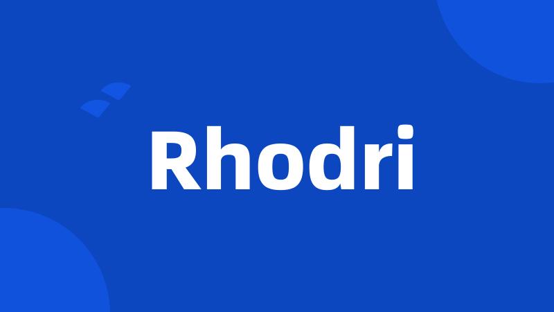 Rhodri