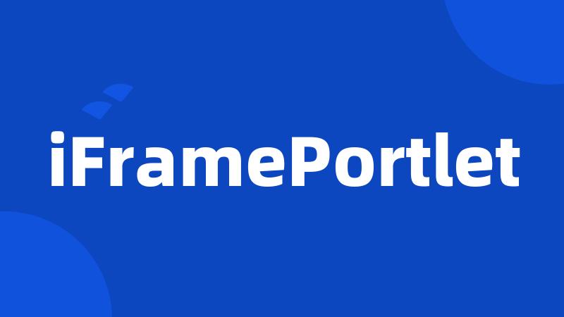 iFramePortlet