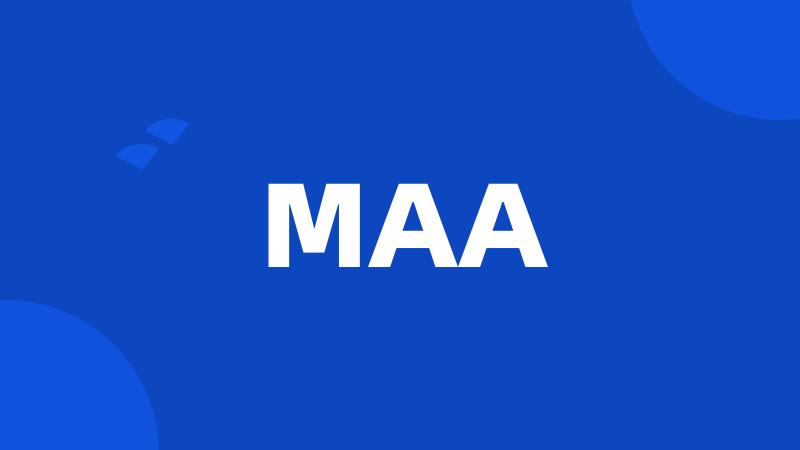 MAA