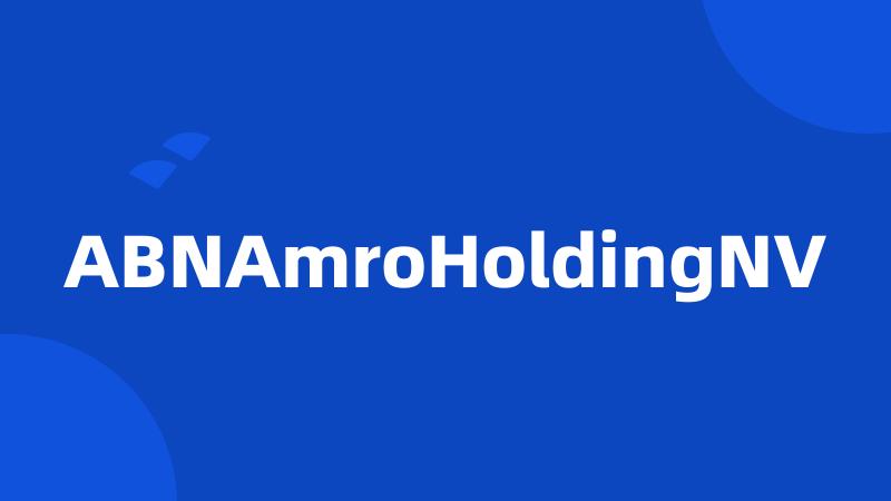 ABNAmroHoldingNV