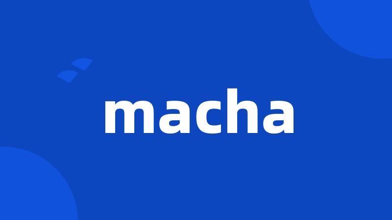 macha