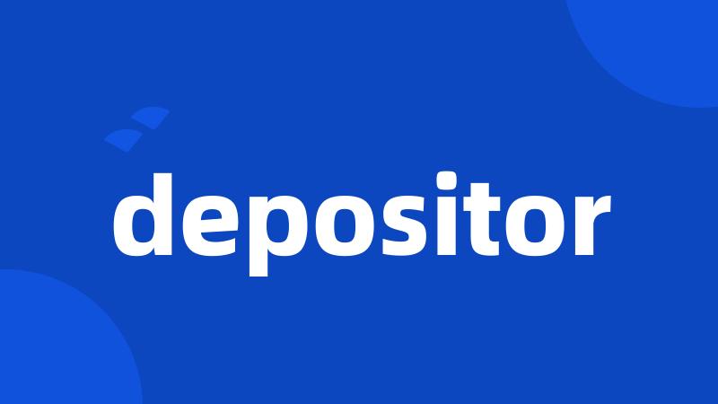 depositor