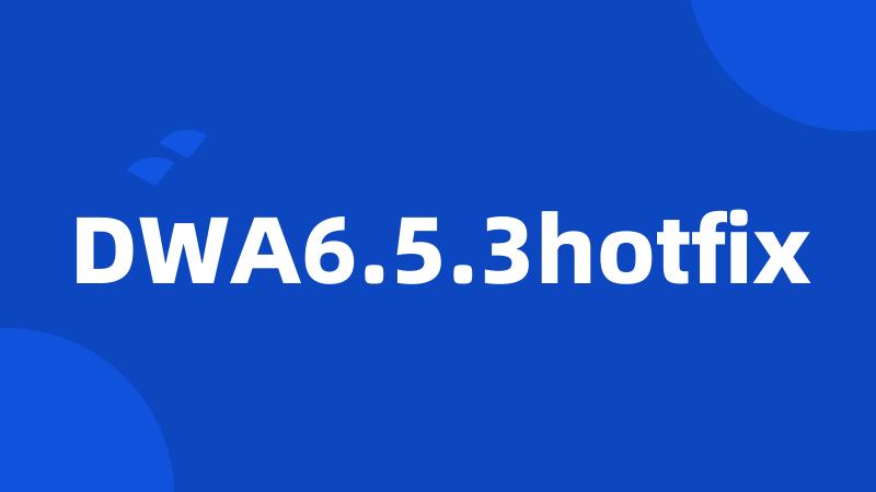 DWA6.5.3hotfix