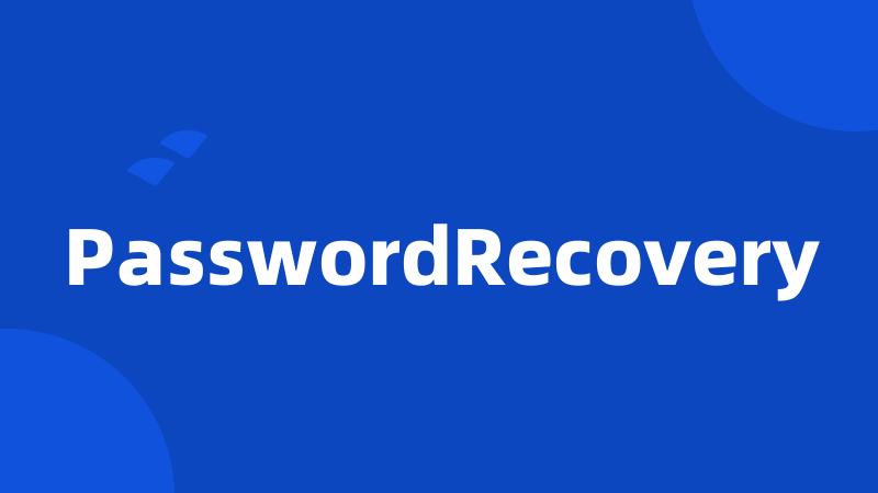 PasswordRecovery