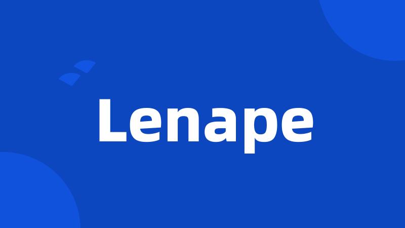 Lenape