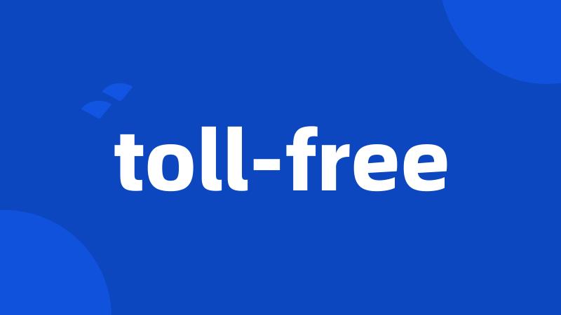 toll-free